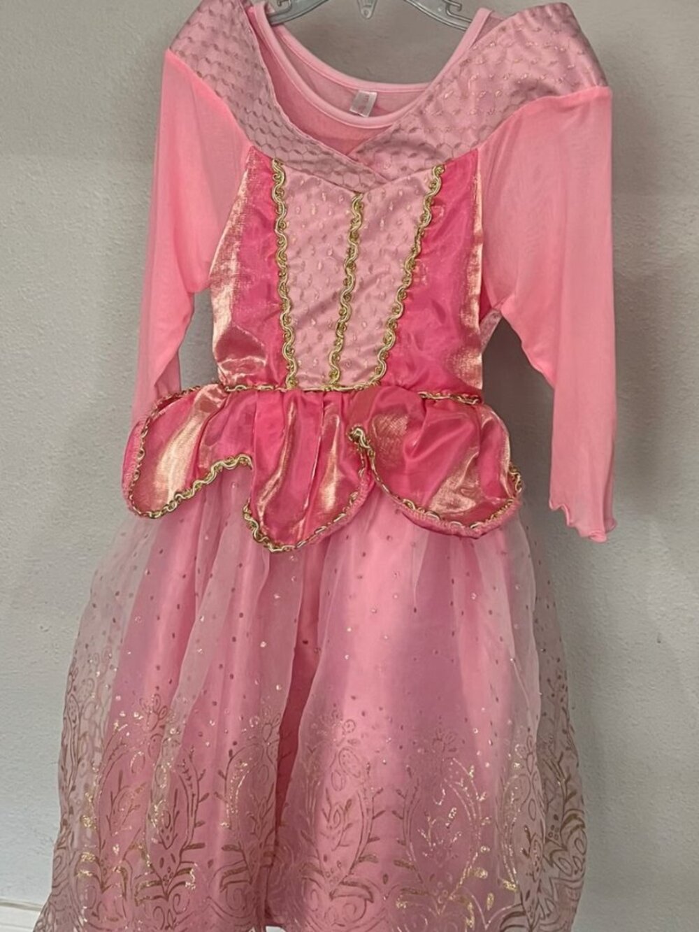 Girls Princess Aurora Dress Costume Birthday Party Cosplay Dress Up Size 110 4T